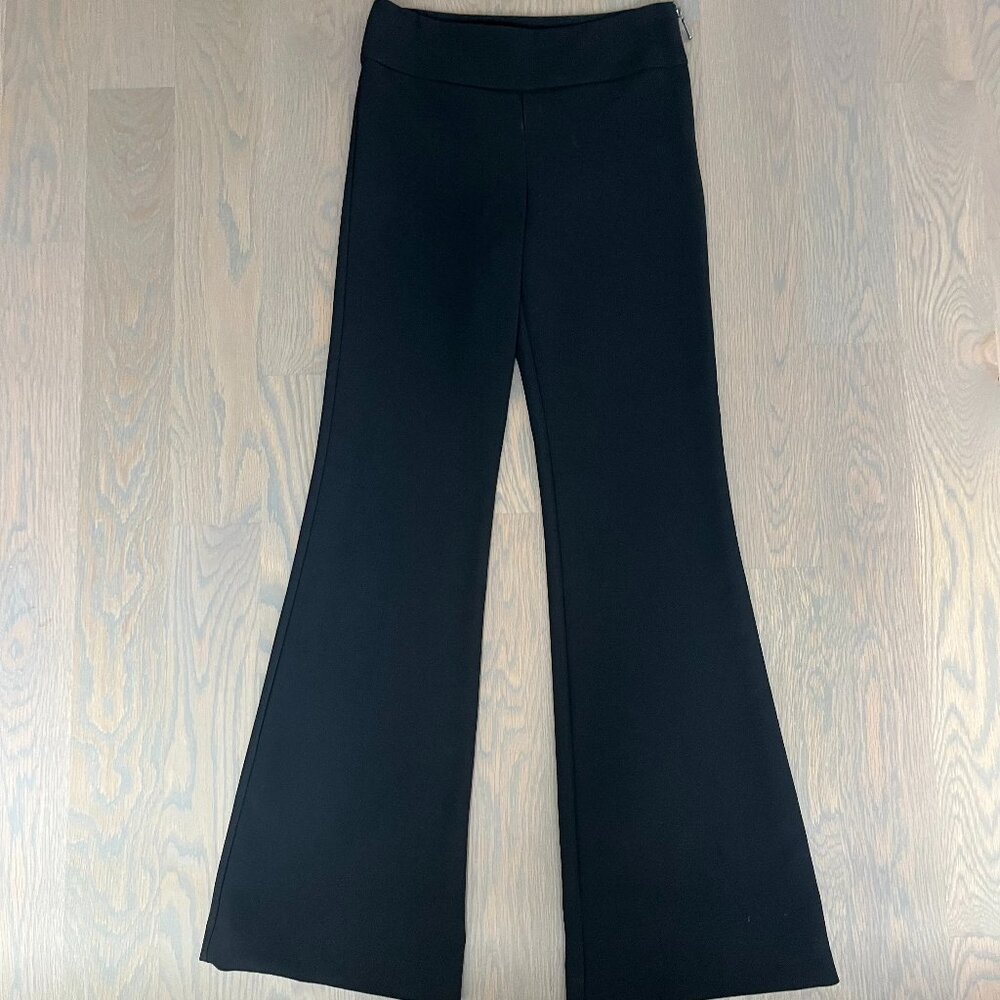 Womens Small Nicole Miller Artelier Black Flare Pants